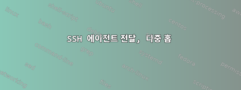 SSH 에이전트 전달, 다중 홉