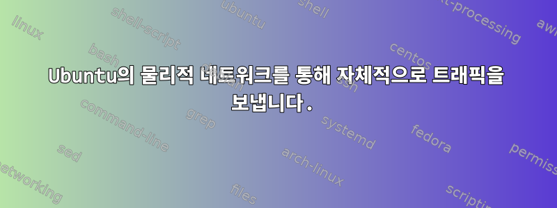 Ubuntu의 물리적 네트워크를 통해 자체적으로 트래픽을 보냅니다.