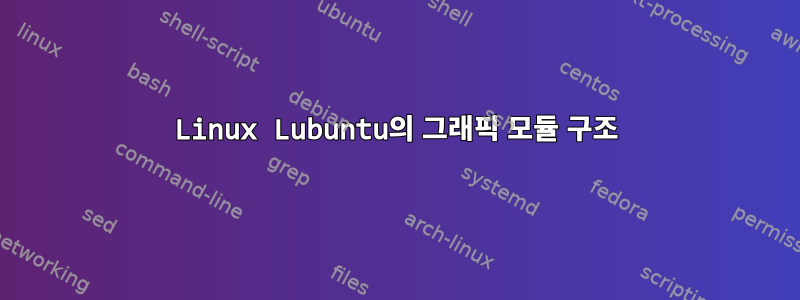 Linux Lubuntu의 그래픽 모듈 구조