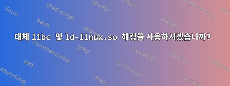 대체 libc 및 ld-linux.so 해킹을 사용하시겠습니까?