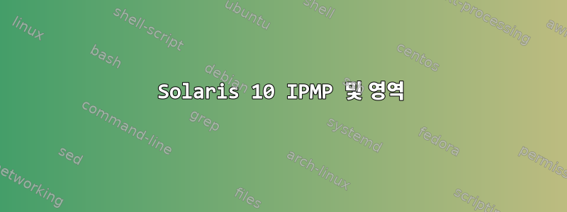 Solaris 10 IPMP 및 영역