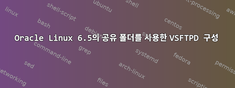 Oracle Linux 6.5의 공유 폴더를 사용한 VSFTPD 구성