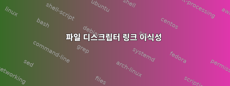 파일 디스크립터 링크 이식성