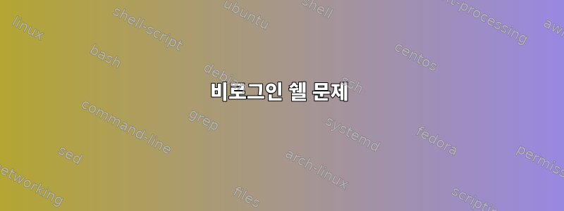 비로그인 쉘 문제