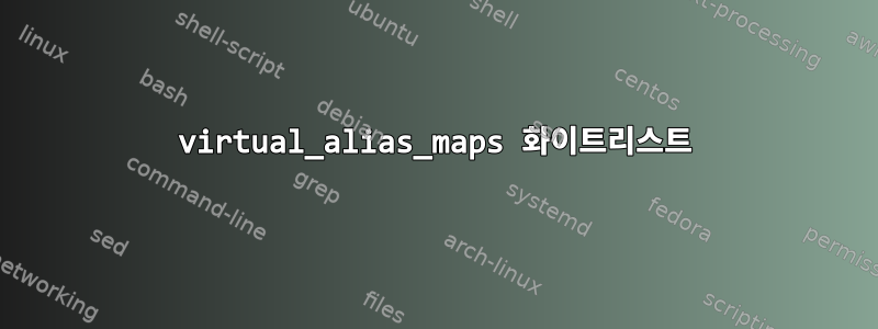 virtual_alias_maps 화이트리스트