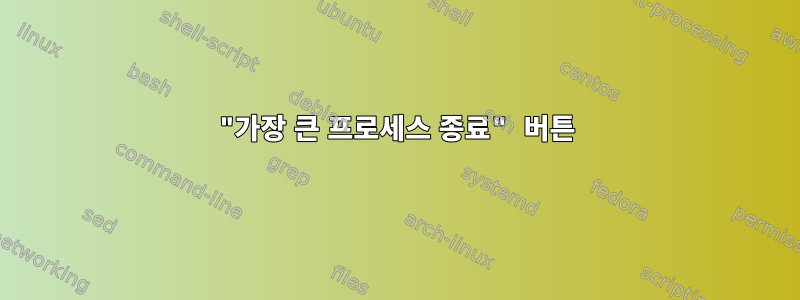 "가장 큰 프로세스 종료" 버튼