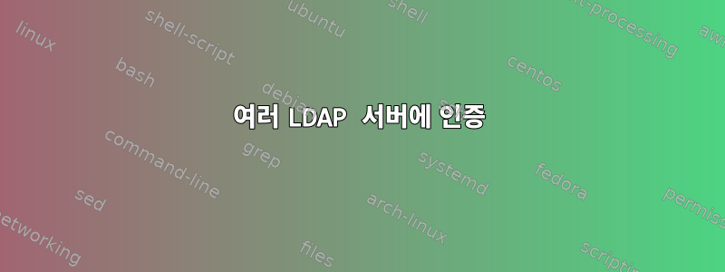 여러 LDAP 서버에 인증