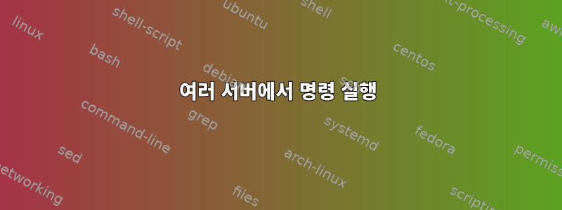 여러 서버에서 명령 실행