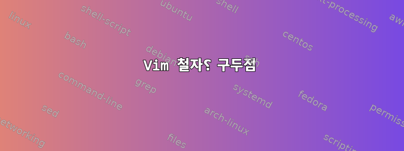 Vim 철자⸮ 구두점