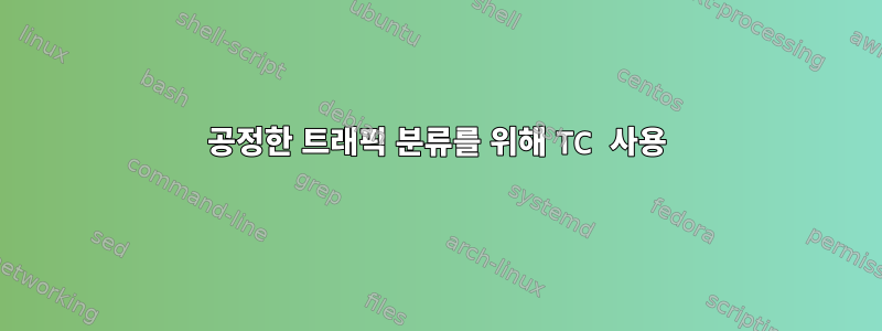 공정한 트래픽 분류를 위해 TC 사용