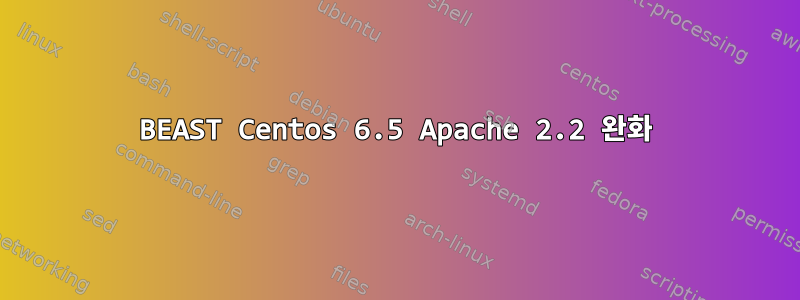 BEAST Centos 6.5 Apache 2.2 완화