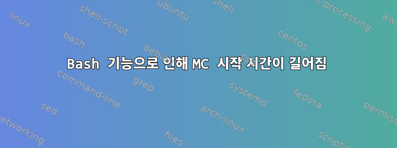 Bash 기능으로 인해 MC 시작 시간이 길어짐