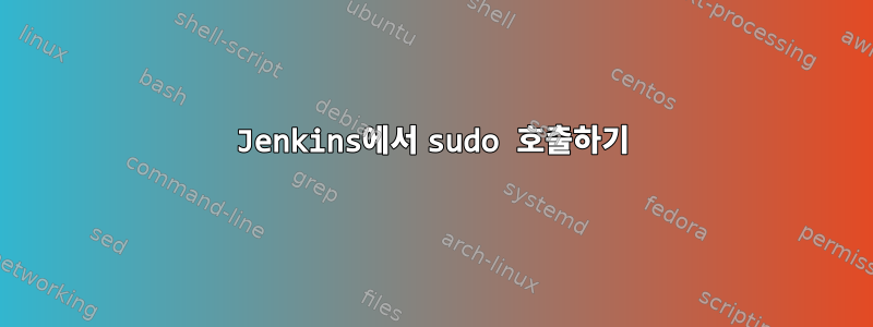 Jenkins에서 sudo 호출하기