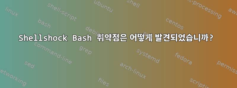 Shellshock Bash 취약점은 어떻게 발견되었습니까?