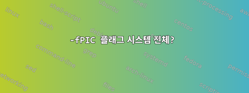 -fPIC 플래그 시스템 전체?