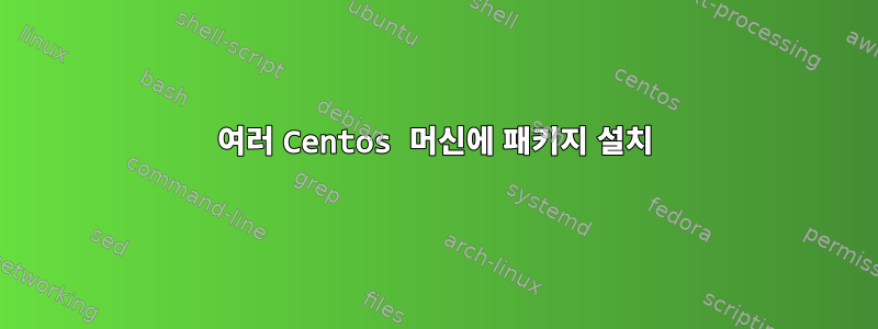 여러 Centos 머신에 패키지 설치