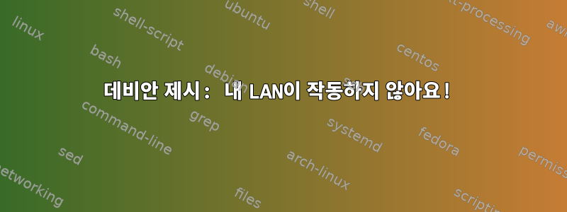 데비안 제시: 내 LAN이 작동하지 않아요!