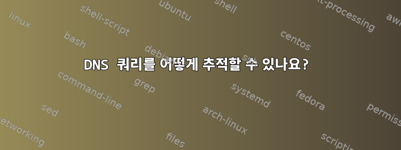 DNS 쿼리를 어떻게 추적할 수 있나요?