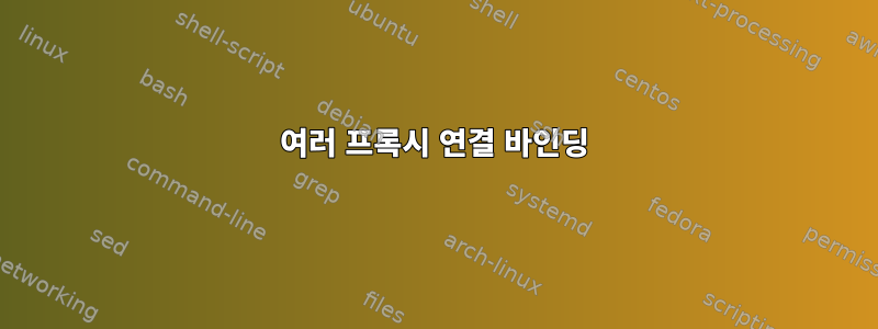 여러 프록시 연결 바인딩