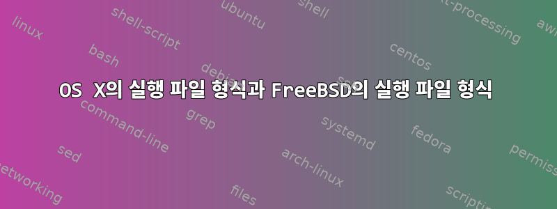 OS X의 실행 파일 형식과 FreeBSD의 실행 파일 형식