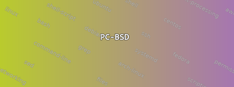 PC-BSD