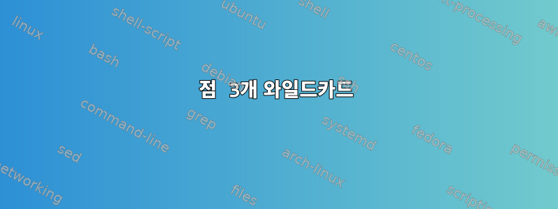 점 3개 와일드카드