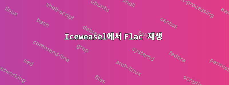 Iceweasel에서 Flac 재생