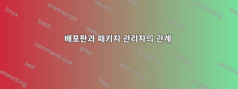 배포판과 패키지 관리자의 관계