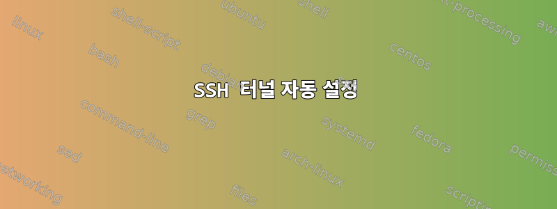 SSH 터널 자동 설정