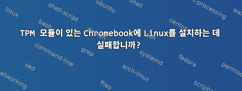 TPM 모듈이 있는 Chromebook에 Linux를 설치하는 데 실패합니까?