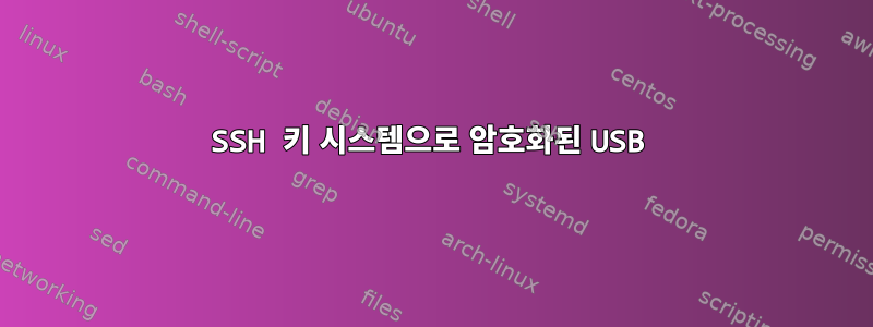 SSH 키 시스템으로 암호화된 USB