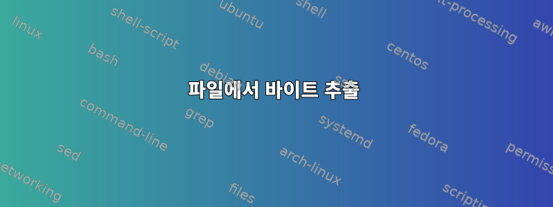 파일에서 바이트 추출