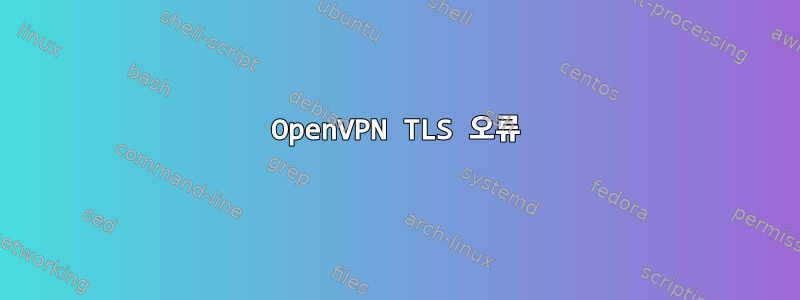 OpenVPN TLS 오류