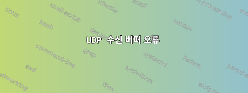 UDP 수신 버퍼 오류