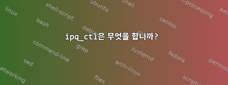 ipq_ctl은 무엇을 합니까?