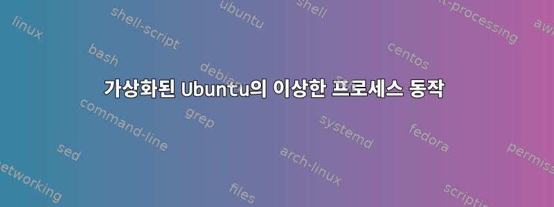 가상화된 Ubuntu의 이상한 프로세스 동작