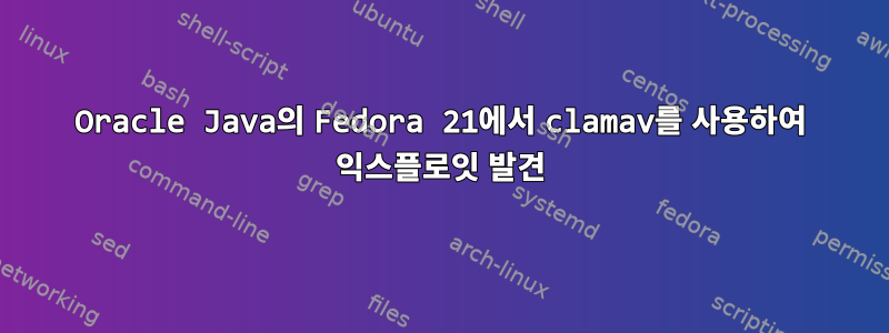 Oracle Java의 Fedora 21에서 clamav를 사용하여 익스플로잇 발견