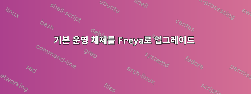 기본 운영 체제를 Freya로 업그레이드