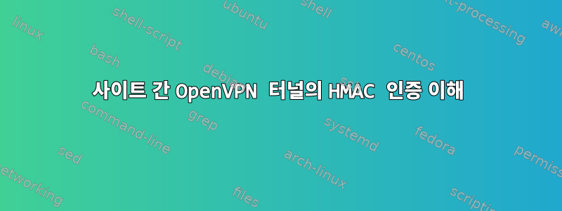 사이트 간 OpenVPN 터널의 HMAC 인증 이해