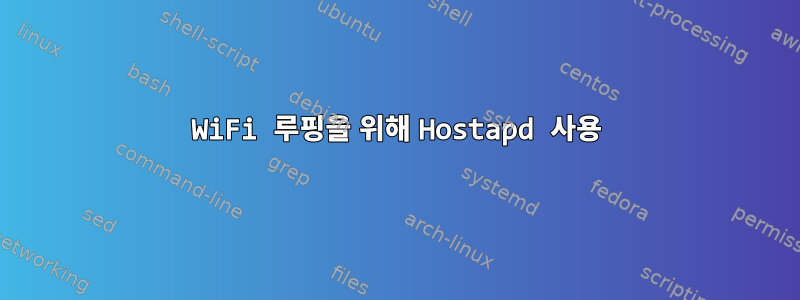 WiFi 루핑을 위해 Hostapd 사용