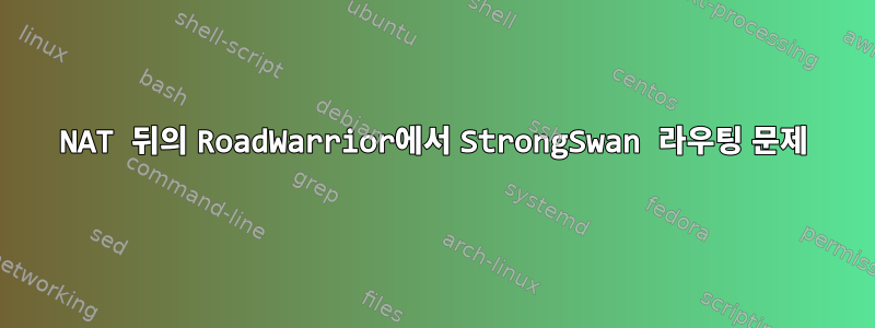 NAT 뒤의 RoadWarrior에서 StrongSwan 라우팅 문제