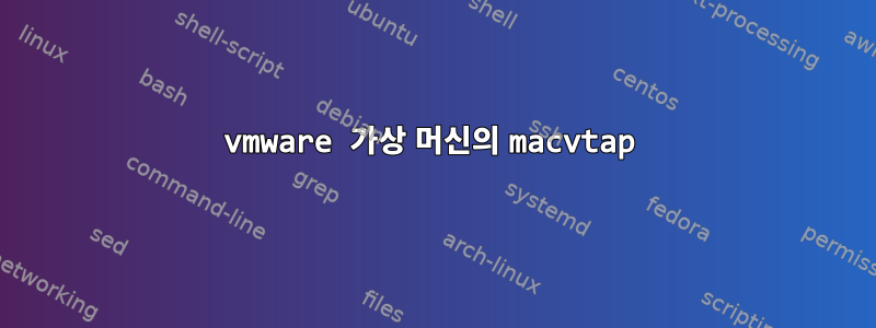 vmware 가상 머신의 macvtap