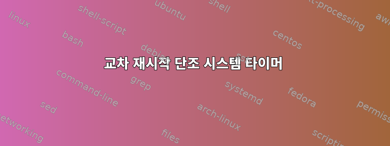 교차 재시작 단조 시스템 타이머