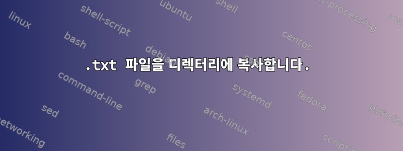 .txt 파일을 디렉터리에 복사합니다.