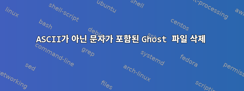 ASCII가 아닌 문자가 포함된 Ghost 파일 삭제