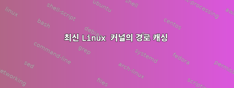 최신 Linux 커널의 경로 캐싱