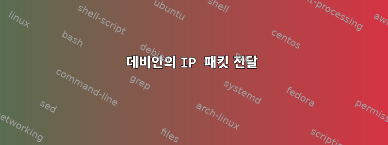 데비안의 IP 패킷 전달