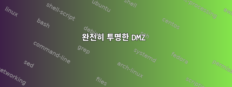 완전히 투명한 DMZ