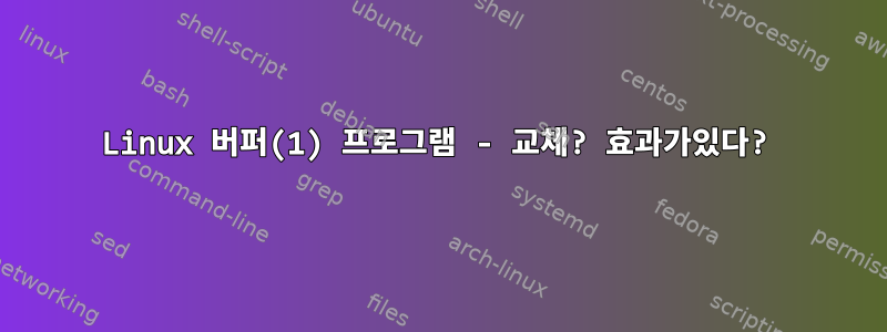 Linux 버퍼(1) 프로그램 - 교체? 효과가있다?