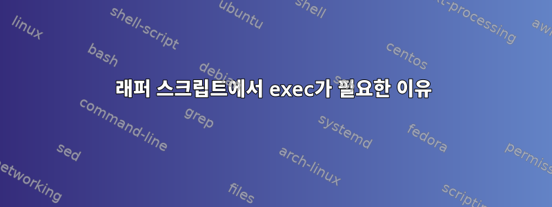 래퍼 스크립트에서 exec가 필요한 이유